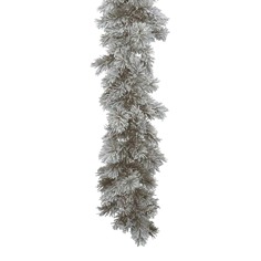 Kaemingk Хвойная гирлянда Ванкувер заснеженная 270*30 см, ЛЕСКА + ПВХ 9689139