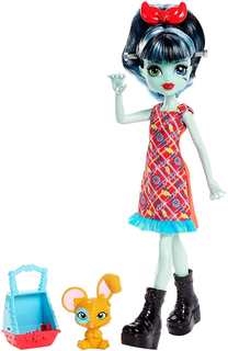 Кукла Monster High Аливия Штейн с питомцем, Семейка Штейн FND58