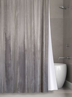 Штора в ванную двухслойная Органза 180х200 (серый) Bath Plus