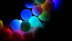 Гирлянда "Мультишарики" O23 мм, 10 м, черный ПВХ, 80 диодов, цвет RGB Neon Night