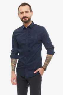 Рубашка мужская United Colors of Benetton 5IZ75QI28_60W синяя L