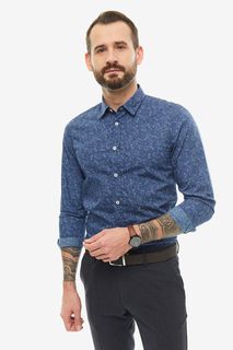 Рубашка мужская United Colors of Benetton 5HK95QER8_67P синяя M