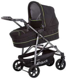 Коляска 3 в 1 Hauck Rapid 4S Plus Trio set Caviar neon yellow