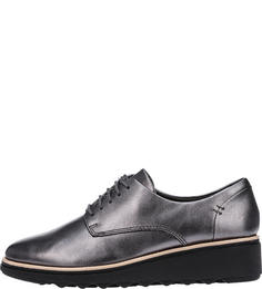 Полуботинки женские Clarks 26136364 серебристые 5.5 UK