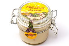 Крем-мед медовый кедровый орех банка бугельная 220 г ВкусноЛето