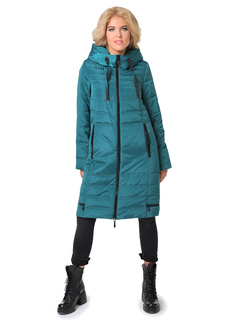 Пуховик женский DizzyWay 19420 Адория зеленый 48 RU
