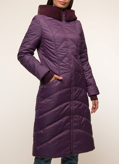 Пуховик женский DizzyWay 19303 Лара фиолетовый 46 RU