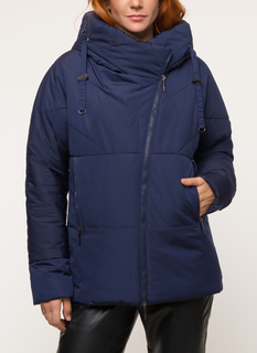 Пуховик женский DizzyWay 19443 Рейна синий 56 RU