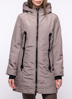 Пуховик женский DizzyWay 19328 Лекси коричневый 44 RU