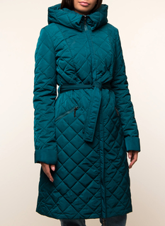 Пуховик женский DizzyWay 19301 Аннарита зеленый 42 RU