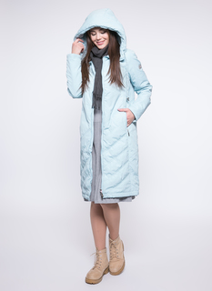 Пуховик женский DizzyWay 19111 Джоан голубой 42 RU