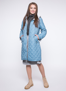 Пуховик женский DizzyWay 19114 Руби голубой 46 RU