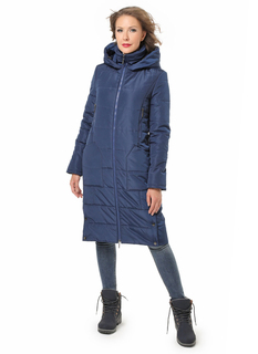 Пуховик женский DizzyWay 19402 Марита синий 42 RU