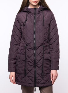 Пуховик женский DizzyWay 19330 Лерри фиолетовый 48 RU