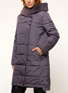 Пуховик женский DizzyWay 19405 Эмелина фиолетовый 44 RU