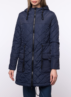 Пуховик женский DizzyWay 19330 Лерри синий 60 RU