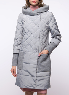 Пуховик женский DizzyWay 19316 Кендра серый 42 RU