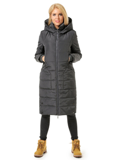 Пуховик женский DizzyWay 19402 Марита серый 46 RU