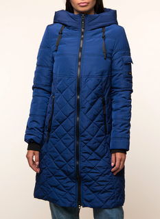 Пуховик женский DizzyWay 19317 Рокси синий 46 RU