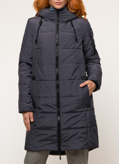 Пуховик женский DizzyWay 19440 Делфина серый 48 RU