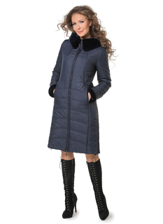 Пуховик женский DizzyWay 19425 Исабель синий 44 RU