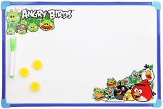 Доска для рисования 1 Toy Angry Birds Т56205 С маркером и магнитами 44х29 см