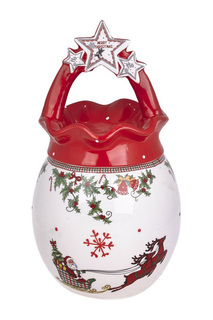 Ваза с крышкой DUE ESSE CHRISTMAS