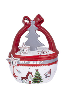 Ваза с крышкой DUE ESSE CHRISTMAS
