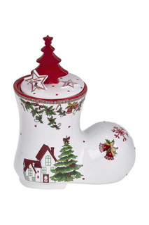 Ваза с крышкой DUE ESSE CHRISTMAS