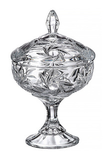 Конфетница с крышкой 24 см CRYSTALITE