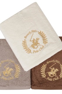 Hand Towel Set, 3 Pieces Beverly Hills Polo Club