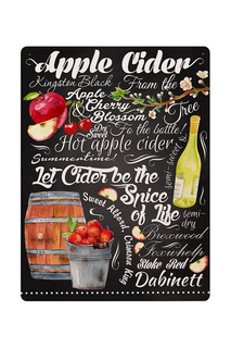 Грифельная табличка "Сидр" Декоративная жесть