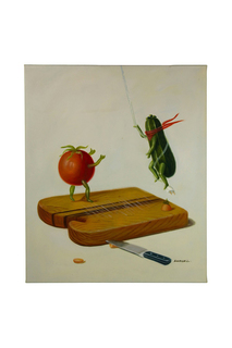 Картина "Смелые овощи" JANE AND JACK ART STUDIO