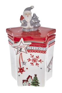 Ваза с крышкой DUE ESSE CHRISTMAS