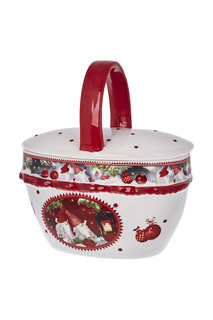 Ваза с крышкой DUE ESSE CHRISTMAS