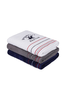 Bath Towel Set, 3 Pieces Beverly Hills Polo Club