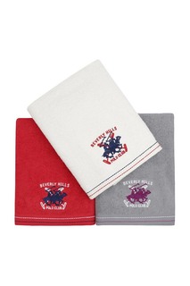 Bath Towel Set, 3 Pieces Beverly Hills Polo Club