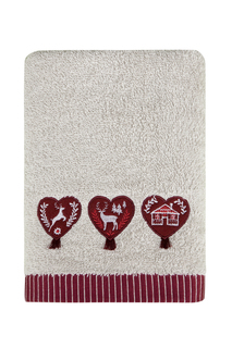 Полотенце Рождество с вышивкой Arya home collection