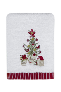 Полотенце Рождество с вышивкой Arya home collection