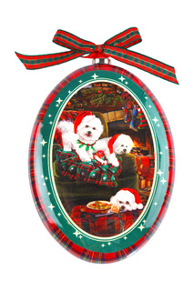 Новогодний шар "Бишон фризе" Mister Christmas