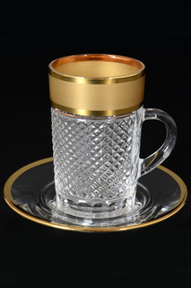 Чайная пара 110 мл, 6 пар Bohemia