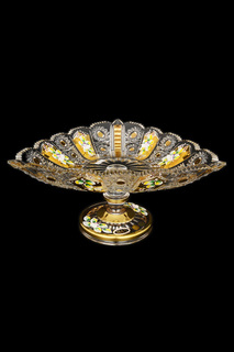 Фруктовница на ножке 25 см Bohemia