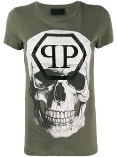 Philipp Plein футболка с принтом Skull