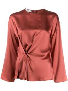 Vince gathered silk blouse