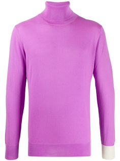 LC23 turtle-neck fitted jumper