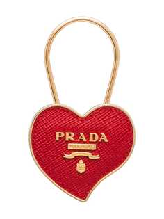Prada брелок в форме сердца с логотипом