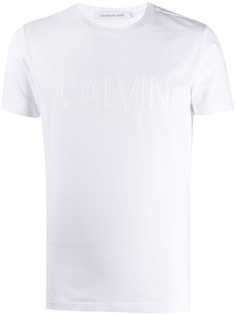 Calvin Klein Jeans футболка с тисненым логотипом