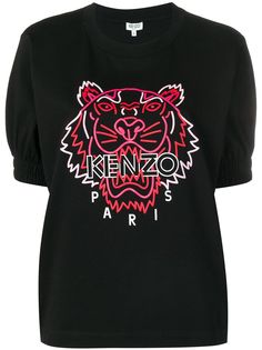Kenzo футболка с принтом тигра и логотипа