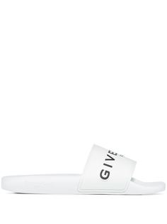 Givenchy резиновые шлепанцы с логотипом