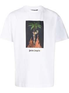 Palm Angels футболка с графичным принтом